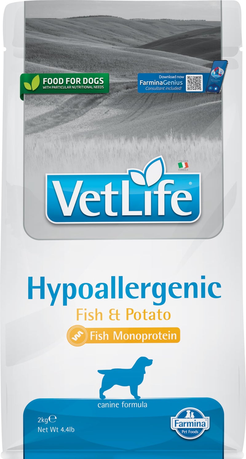 Farmina Vet Life Hypoallergenic Fish and Potato Canine Formula, 2 kg