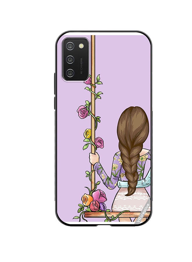 VR CREATIVE Protective Case Cover For Samsung Galaxy A02s Beautiful Girl Looking Front Design Multicolour - Image 1