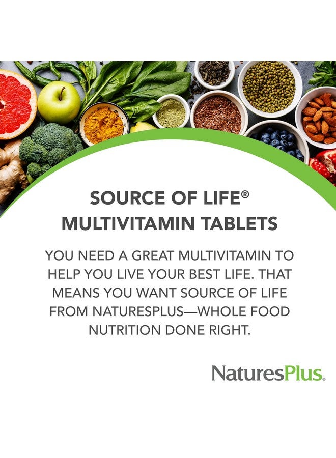 Natures Plus Source of Life - 90 Tablets - Multivitamin & Mineral Supplement - Supports Natural Energy & Overall Well-Being - Gluten Free, Vegetarian - 30 Total Servings - Image 3