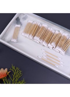 HQSLsund 200 Pack Cotton Swabs, Individually Wrapped Cotton Swab, Individually Wrapped Double Tipped Wooden Sticks for Ear, Make-up(4pcs per Bag, 200 Bags, Double Round End)  - Image 2