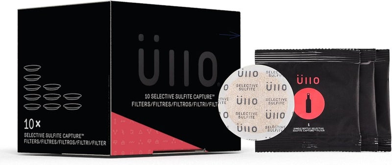 Ãœllo Ullo Full Bottle Replacement Filters (10 Pack) With Selective Sulfite Technology To Make Any Wine Histamine And Sulfite Preservative Free - Image 1