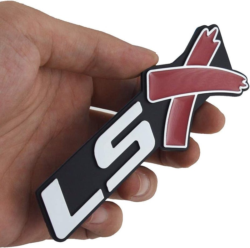 dgea Alitaver Chrome Red LSX Fender Emblem Decal Badge Nameplate Letter 3D Raised Strong Adhesive (Pair) - Image 5