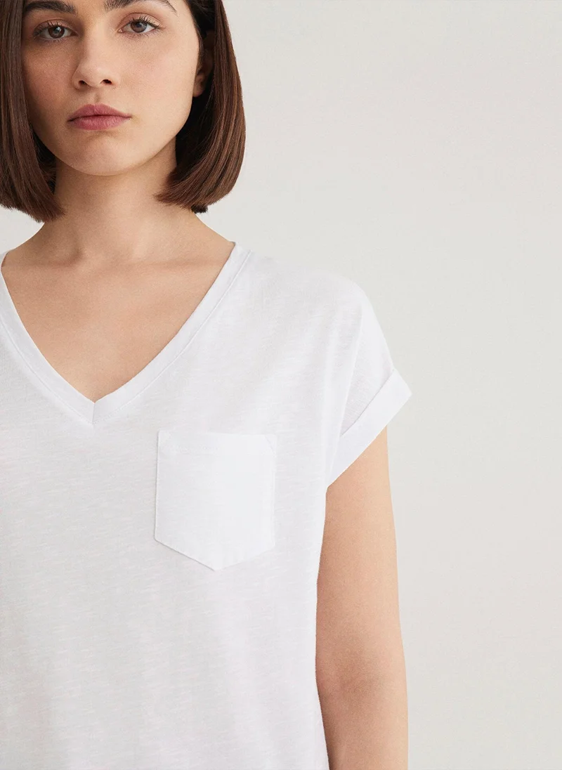 MAVI White Basic Top