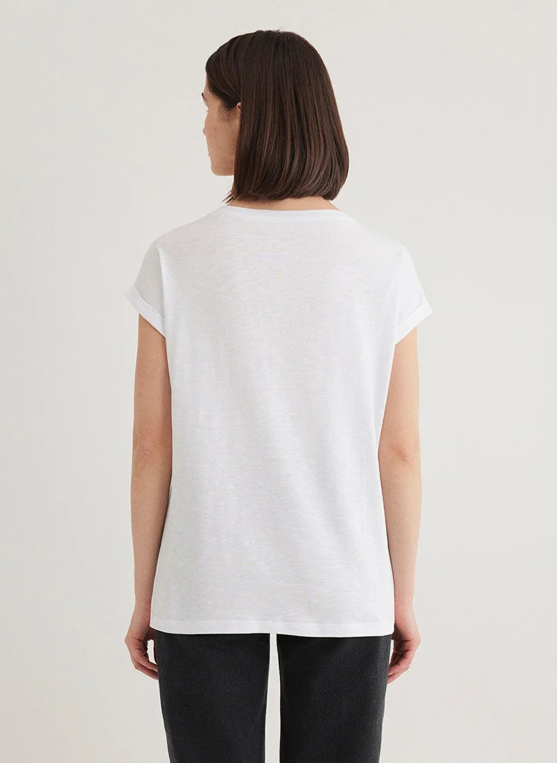 MAVI White Basic Top