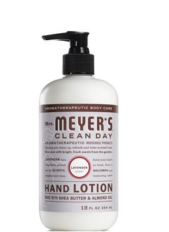 Mrs. Meyer's Clean Day MRS. MEYER'S CLEAN DAY Hand Lotion for Dry Hands, Non-Greasy Moisturizer Made with Essential Oils, Lavender, 12 oz  - Image 2