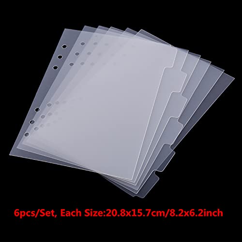 CYFUN DESIGN 11PCS A5 Size Dividers for 6 Ring Binder with Reinforced Edge,Paper Index Divider Category Page Tab Indexing Cards Die and Stamp Storage Folder - Image 4