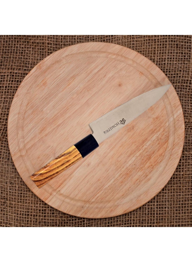 هوم برو سكين هوم برو متعدد الاستخدامات 5 بوصات - قيمة أفضل لحياة أفضل - شفرة من الفولاذ المقاوم للصدأ مصنوعة بدقة، مقبض مريح، أداء استثنائي في النحت بدون أي تأثير، وأداء يدوم طويلاً. - Image 2