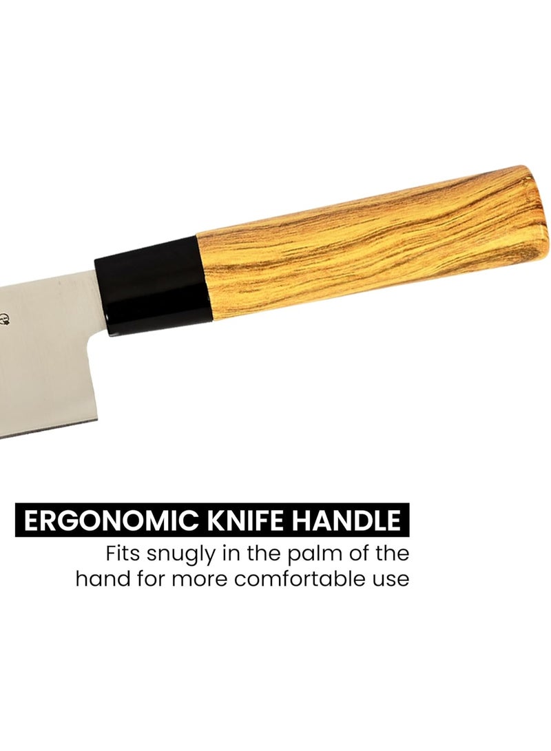 هوم برو سكين هوم برو متعدد الاستخدامات 5 بوصات - قيمة أفضل لحياة أفضل - شفرة من الفولاذ المقاوم للصدأ مصنوعة بدقة، مقبض مريح، أداء استثنائي في النحت بدون أي تأثير، وأداء يدوم طويلاً. - Image 5