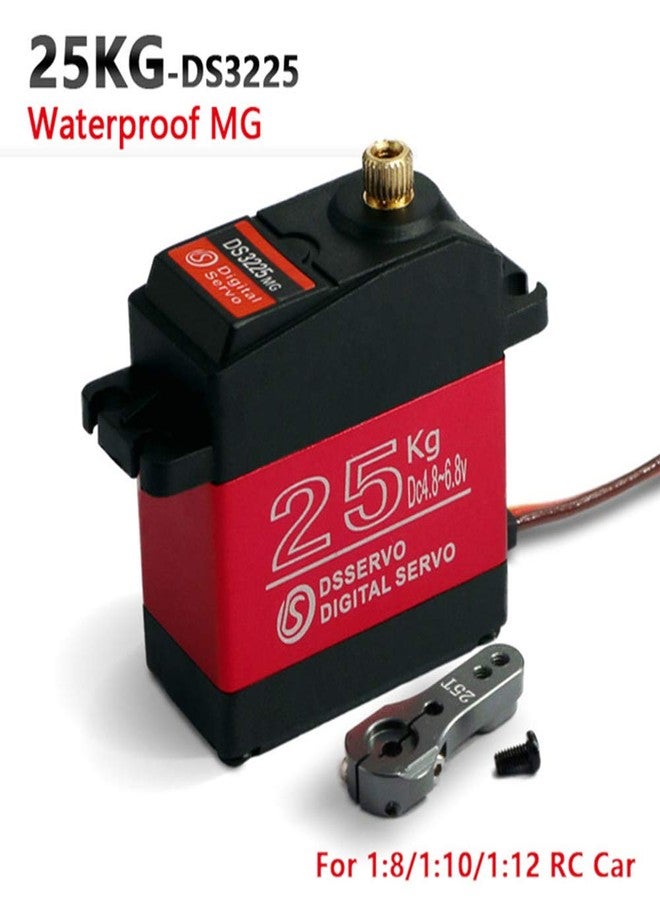 ZOSKAY Servo High Torque Metal Gear Standard Digital Servo 25KG/0.13S 6.8V for 1/8 1/10 RC Cars (Control Angle 180) - Image 2