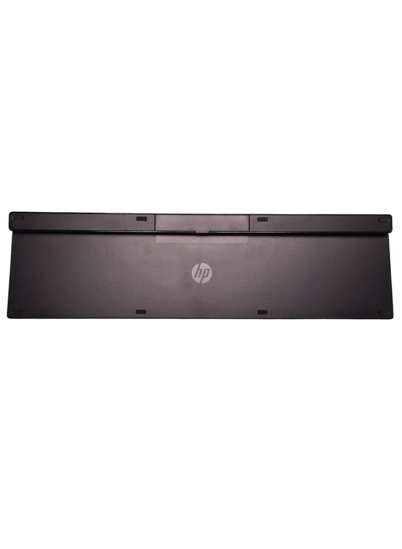 HP مجموعة لوحة مفاتيح وفأرة لاسلكية 710 باللون الأسود بتصميم بريطاني، مستقبل USB نانو، تصميم نحيف، مفاتيح هادئة - Image 4