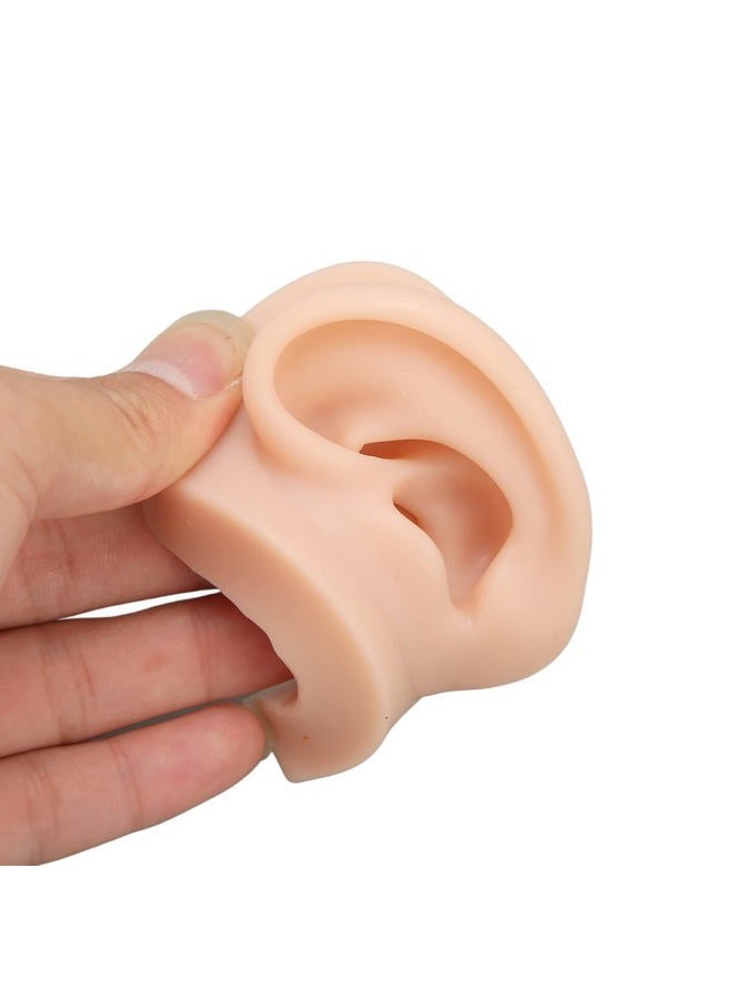 Jiawu Silicone Ear Model, Soft Silicone Nose Model, 3D Nose and Mouth Model for Piercing Practice, Silicone Body Parts, Human Ear Model, Silicone Flexible Model for Jewelry Display (#2) - Image 5