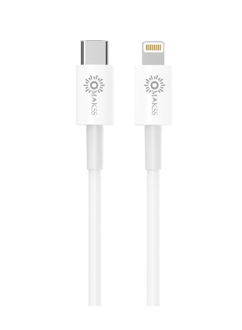 OMAKSS iPhone Fast Charger Lightning Cable [Apple MFi Certified] USB-C to Lightning Cable 1M Fast Charging Compatible with iPhone14/14 Plus/14 Pro/14 Pro Max/13/13pro/12/12 Pro/12 Pro Max/11/iPad - Image 2