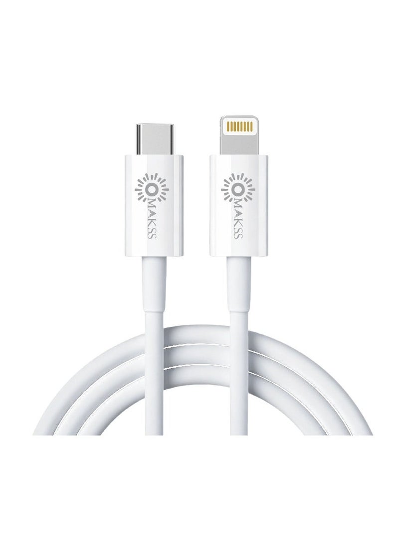 OMAKSS iPhone Fast Charger Lightning Cable [Apple MFi Certified] USB-C to Lightning Cable 1M Fast Charging Compatible with iPhone14/14 Plus/14 Pro/14 Pro Max/13/13pro/12/12 Pro/12 Pro Max/11/iPad - Image 1
