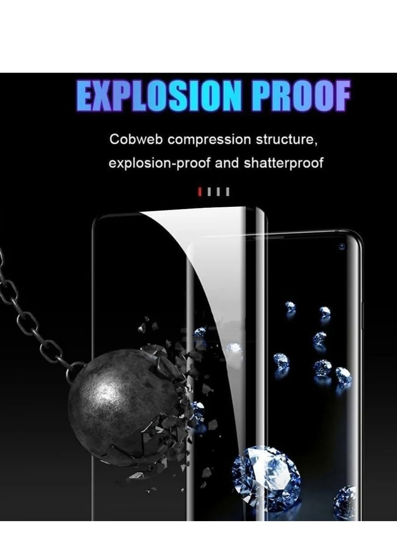 Generic Full Glass Screen Protector For Xiaomi Redmi Note 13 Pro+ Plus 5G UV Tempered Glass Full Glue Cover Screen Protector For Fingerprint Unlock Screen Glass Film  - Image 3