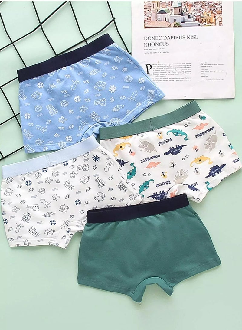 Boys 4 Pack Cartoon Graphic Boxer Brief - Image 2