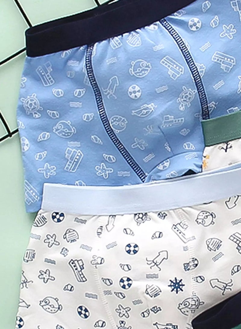 Boys 4 Pack Cartoon Graphic Boxer Brief - Image 3