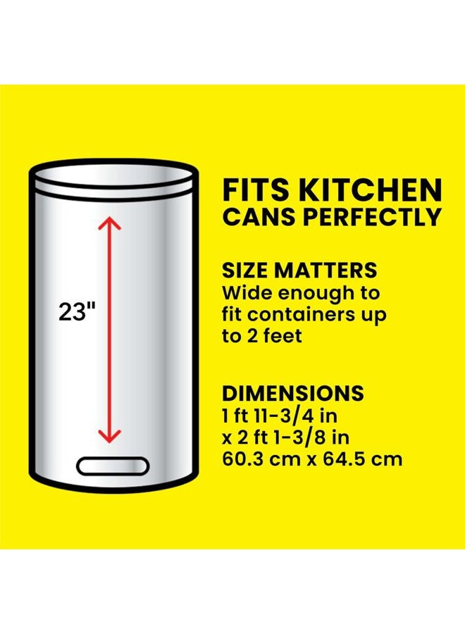 Glad ForceFlex Tall Kitchen Trash Bags, 13 Gallon, Fresh Clean, 140 Count (Package May Vary) - Image 4