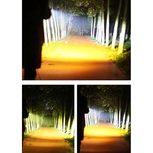 Aksmit Super Bright 2 LED Fog Light Lens Projector Dual Color White & Yellow With High & Low Beam For All Motorbike, Scooty & ATVs (Set of 1) - Image 2