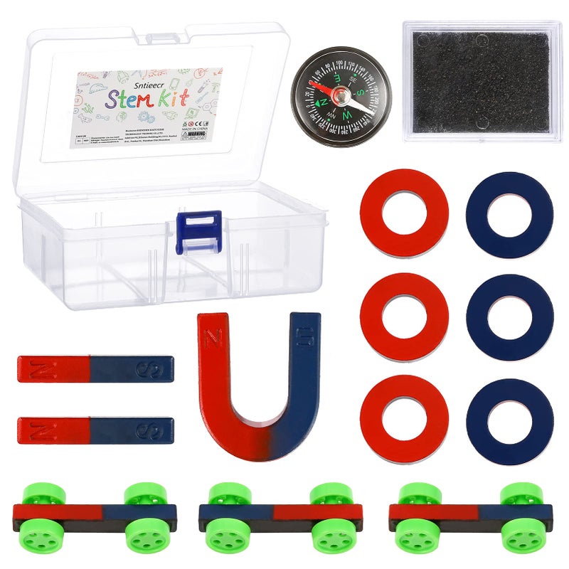 Sntieecr مجموعة مغناطيسية للأطفال من Sntieecr Labs للتجارب العلمية والتعليمية - Image 1