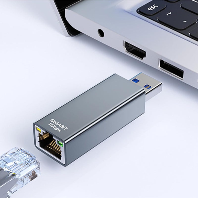 محول تمديد كابل إيثرنت USB3.0 إلى RJ45، يدعم Cat7/Cat6/Cat5e للاتصالات - Image 1
