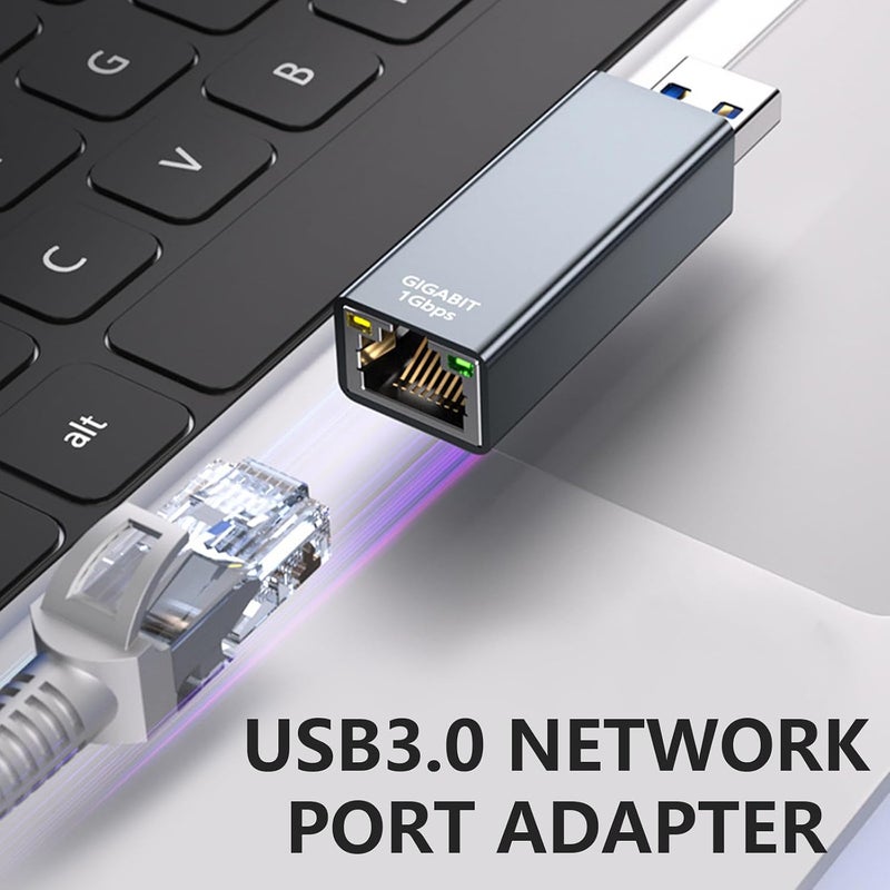 محول تمديد كابل إيثرنت USB3.0 إلى RJ45، يدعم Cat7/Cat6/Cat5e للاتصالات - Image 3