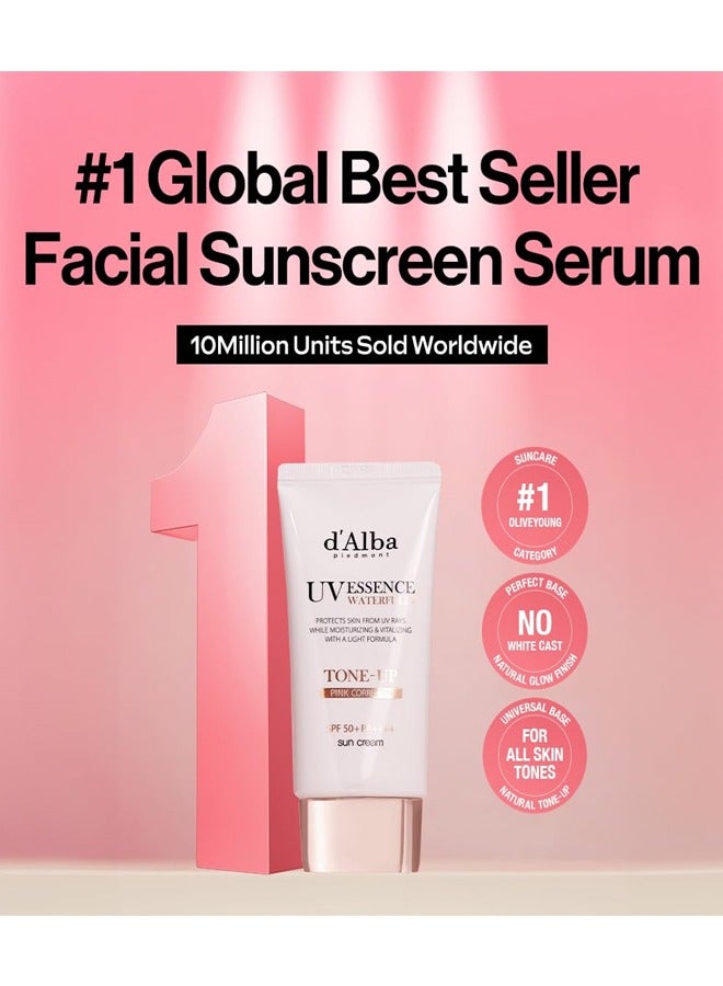 dAlba d'alba Piedmont Italian White Truffle Waterfull Tone-up Sunscreen, Vegan Skincare, Tinted Moisturizer with SPF 50+ PA++++, Glowy Sunscreen, Gentle and Safe Use for all Skin Types - Image 2