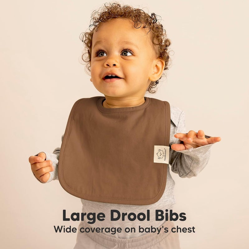 8-Pack Organic Baby Bibs - Super Absorbent Drooling Teething Bibs for Infants and Toddlers - Image 3