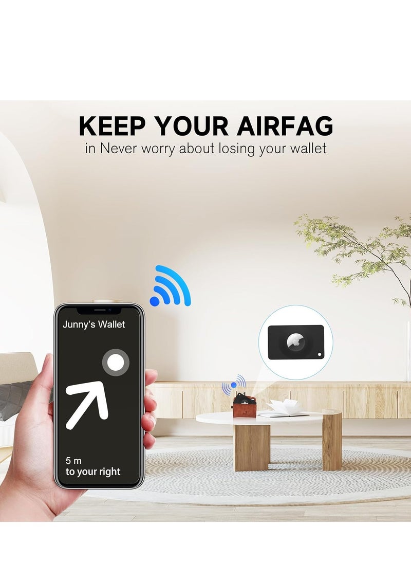 اليشمك حامل بطاقة ايرتاج، حامل بطاقات نحيف لجهاز اير تاج، حافظة بطاقات ايرتاج للمحفظة والمحفظة وشنطة اليد وحقيبة اليد وحقيبة الظهر والجيب - Image 5