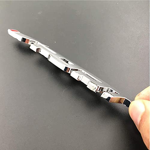 PLENARO Sport Car Emblem Badge Sticker for Car Exterior & Interior | 3D Metal Look | Strong Adhesive | Waterproof & Fade-Resistant | Universal Fit for Cars, Bikes & Scooters (Silver, Pack of 2) - Image 4