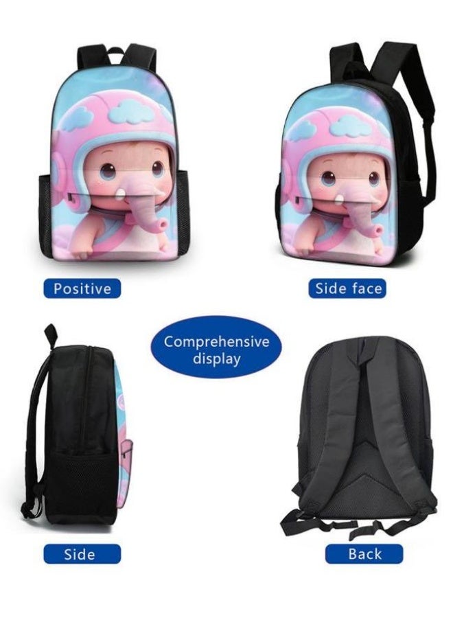 Bright Li Fire Fashion password for student teenagers! Popular cartoon bag three-piece set, practical and eye-catching (available for students, children, friends outings, mountain climbing, school, etc.) - 53 - Image 3