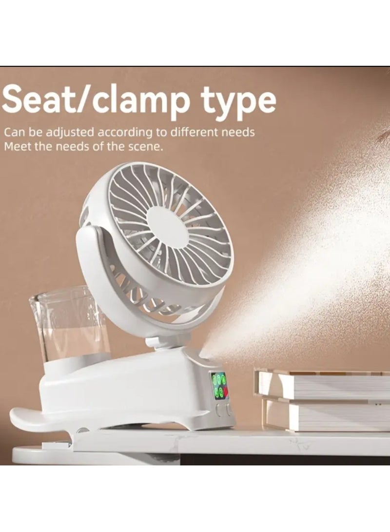 general 2-in-1 USB Fan & Humidifier, Portable Desktop Air Conditioner with 4 Adjustable Speeds & 2 Humidity Levels, Silent 360° Operation for Office, Bedroom,Quiet Cooling,Portable Air Conditioner - Image 1