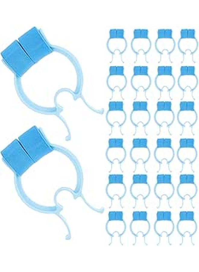 30 Pcs Blue Plastic Respiratory Training Nasal Clips For Pulmonary Function Test And Swimming Exercise - Image 1