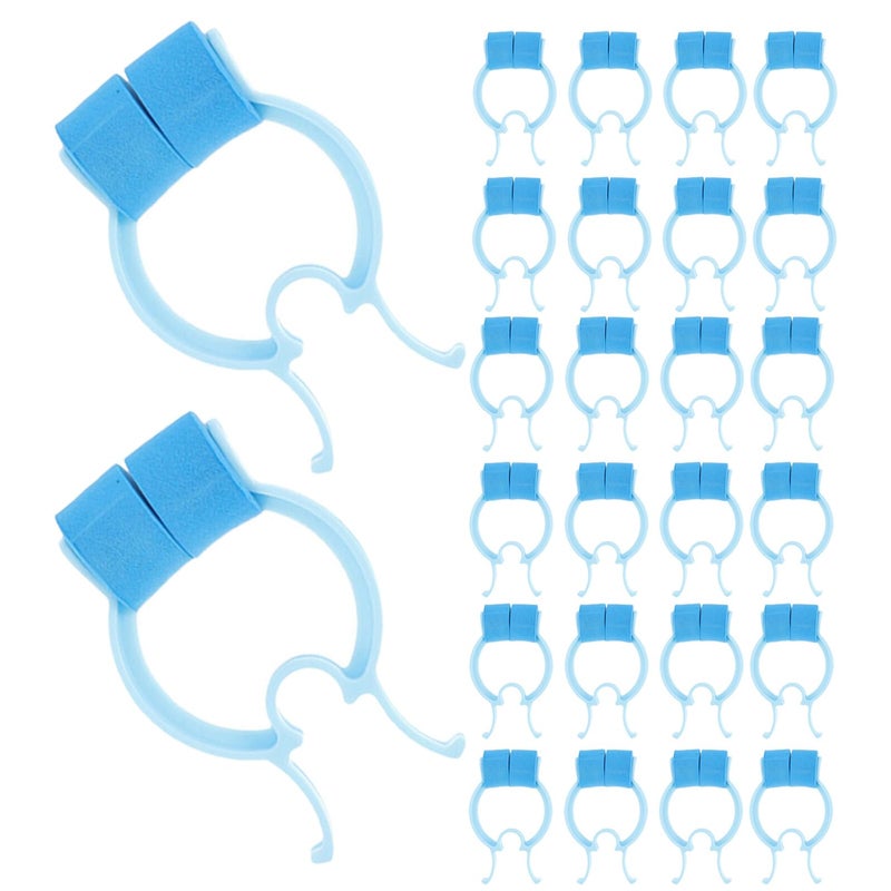 30 Pcs Blue Plastic Respiratory Training Nasal Clips For Pulmonary Function Test And Swimming Exercise - Image 2