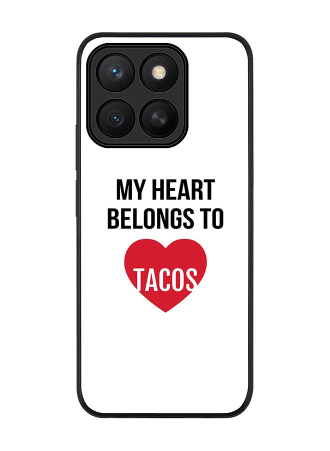 Stylizedd For Honor X8c Case,Slim fit Camera Protection, Shockproof Thin Phone cover  - My heart belongs to tacos