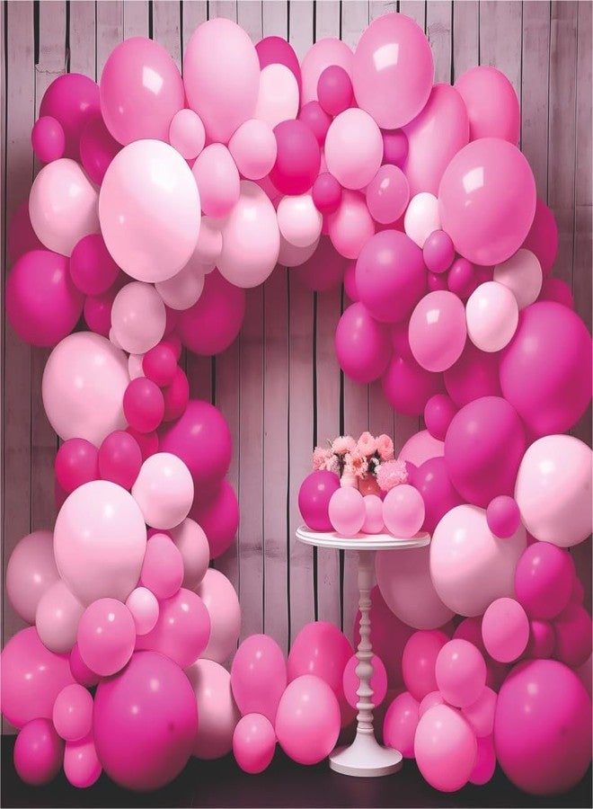 YOURS DECOR مجموعة زينة بالونات عيد ميلاد سعيد من يورز ديكور - 62 قطعة من بالونات وردية اللون لتزيين حفلات أعياد الميلاد والاحتفالات | مجموعة زينة عيد ميلاد، لوازم حفلات للأطفال والفتيات - Image 1