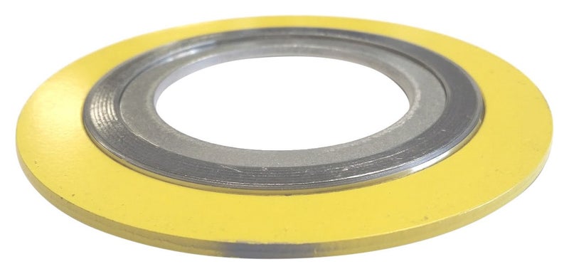 Lamons Sterling Seal and Supply , Inc. API 601 9000IR4304GR300 Spiral Wound Gasket with 304SS Inner Ring, 4" Pipe Size x 300# Class Flange x 304SS/Flexible Graphite - Image 1