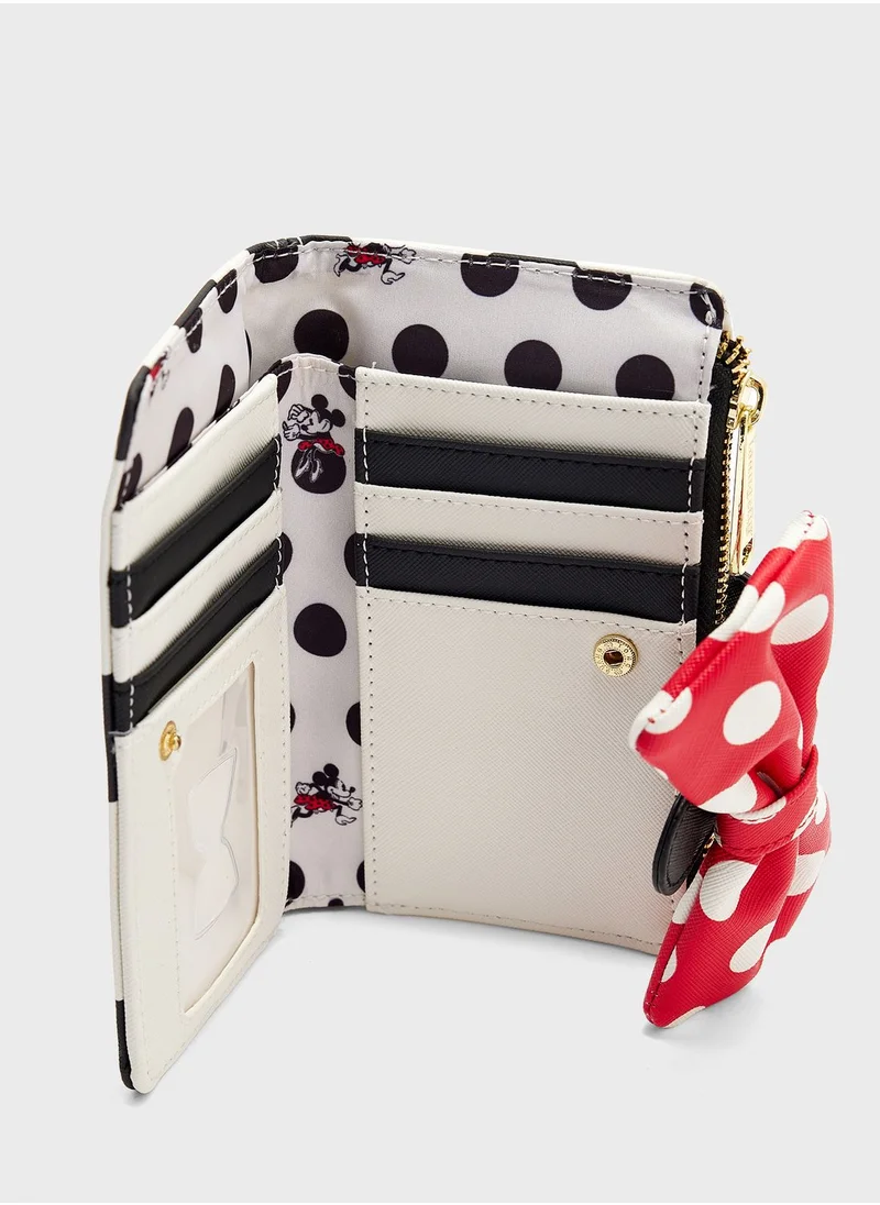 Loungefly Kids Disney Minnie Bow Detail Wallet