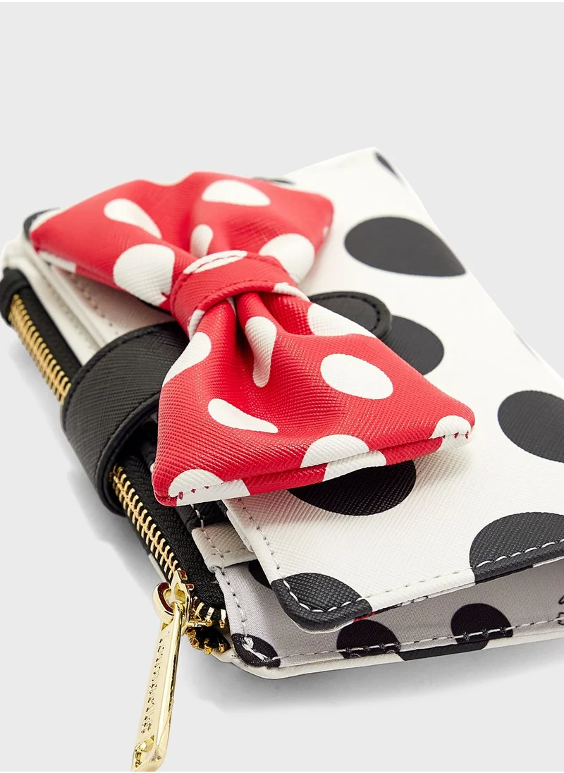 Loungefly Kids Disney Minnie Bow Detail Wallet