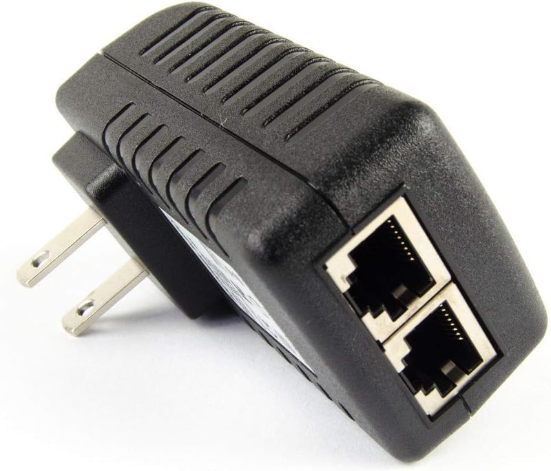 DSLRKIT Gigabit 48V 30watt PoE Injector Adapter Power Over Ethernet 802.3at af 1000Mbps - Image 1