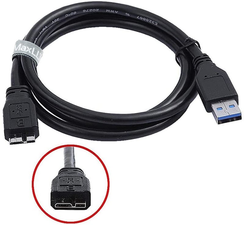 MaxLLTo 6Feet USB 3.0 Data Cable Cord for Western Digital WD My Book External Hard Drive - Image 4