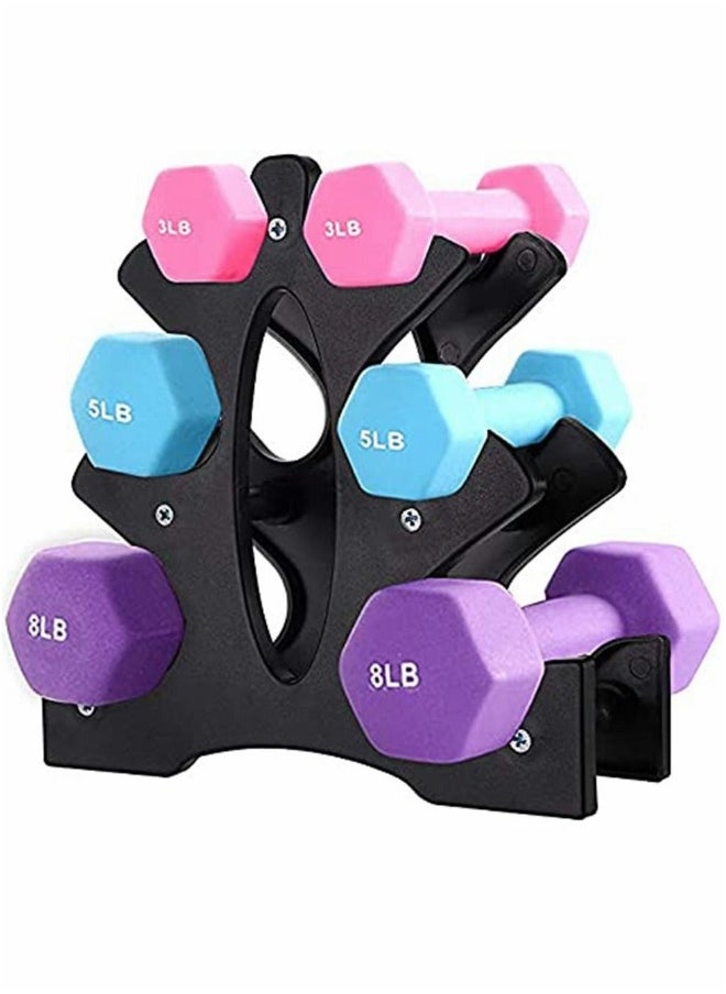 Generic Dumbbell Rack Stand, 3 Tier Dumbbells Weights Handle Hand Weight Tower, Holds 30 Pounds(Without Dumbbells)  - Image 1