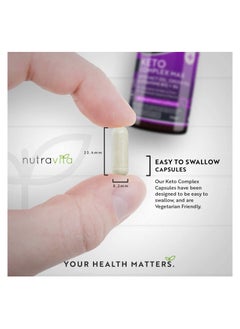 Nutravita Keto Complete Diet Pills – 2 Month Supply – Max Strength for Men & Women 120 Capsules  - Image 5