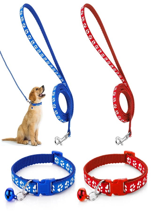 Molain Adjustable Pet Cat and Dog Collar with Leash, Durable Training Rope Quick Release Clip Buckle Collar for Small Puppies and Kittens - Image 1