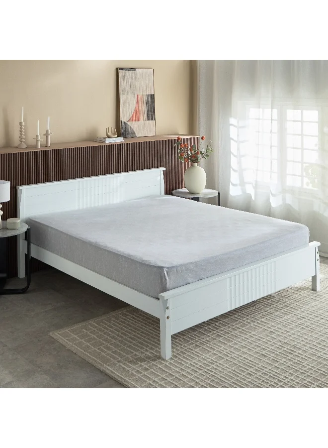 Home Box Madison Luton Cotton Printed King Fitted Sheet - 180x200+30 cm