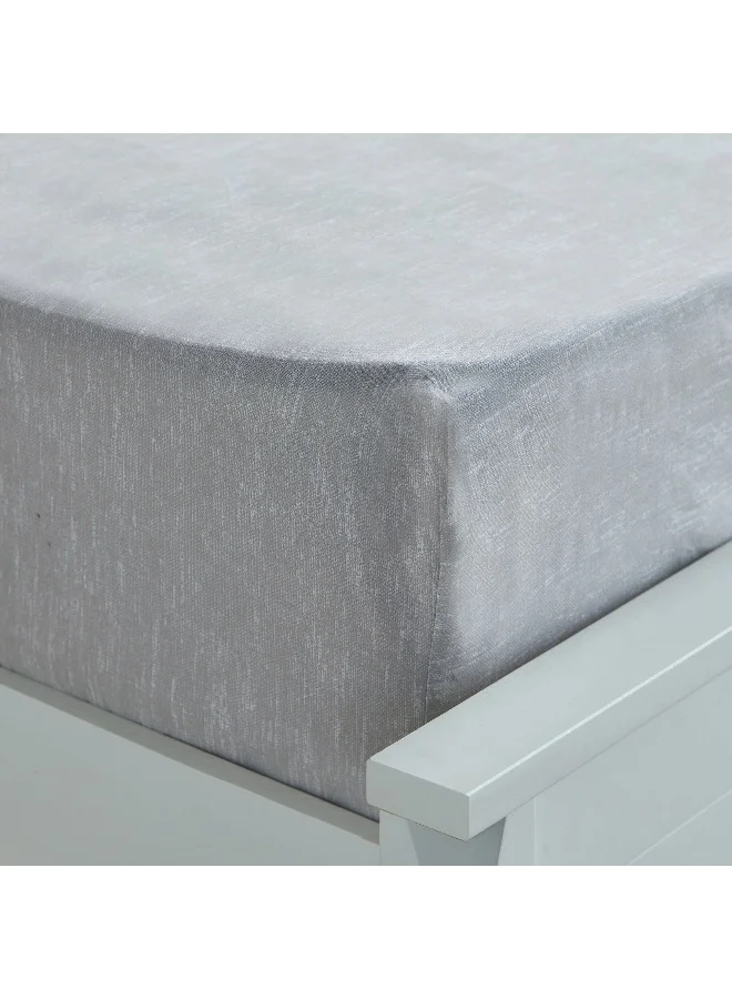 Home Box Madison Luton Cotton Printed King Fitted Sheet - 180x200+30 cm