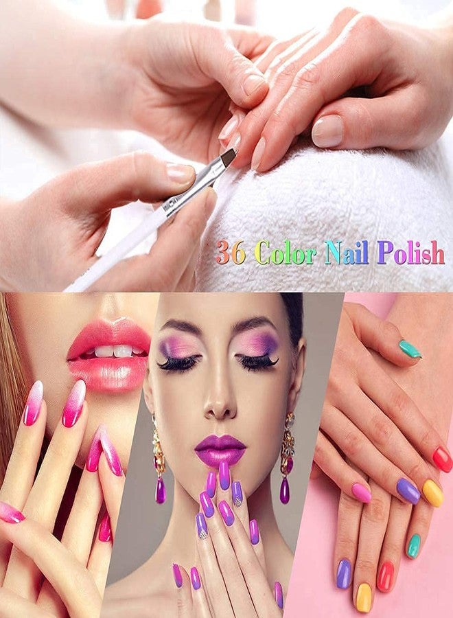 PRO ROOP 36 Colors Gel Paint for Nail Art, Gel Nail Polish Kit Painting Gel for Nail Art Design Gel Nail Polish for Salon DIY Nail Design Set - Image 4