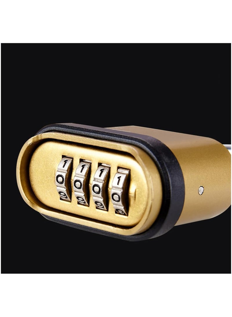 Rubik 4-Dials Combination Padlock, Alloy Steel Cabinets, Toolbox, Door Security Lock for Home Office  - Image 4