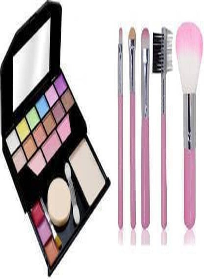 DATNASAYAD فرش مكياج DATNASAYAD 5 قطع + مجموعة مكياج صغيرة (2 عنصر في المجموعة) - Image 1