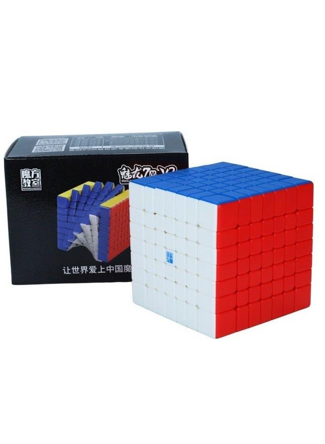 CuberSpeed 7X7 Magnetic Speed Cube Mfjs Meilong 7X7 V2 M Stickerless Speed Cube - Image 5