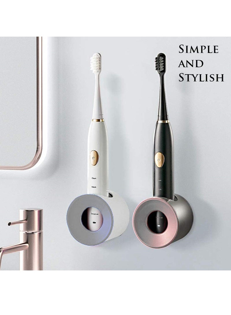 SYOSI Electric Toothbrush Holder, Innovative Design Wall-Mounted Bathroom Toothbrush Storage with Super Sticky Suction Pad, Simple and Stylish - Image 5